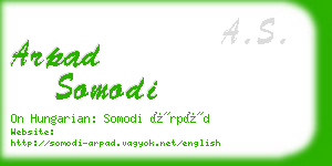 arpad somodi business card
